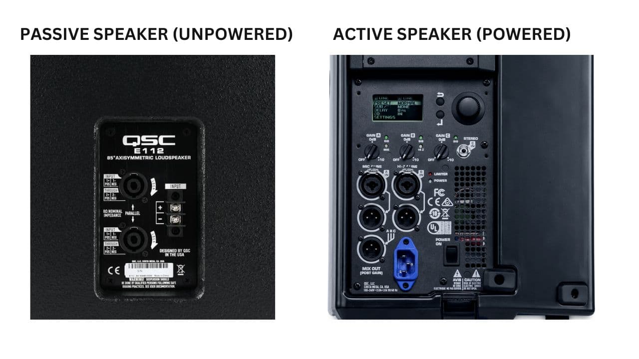 Powered vs. Unpowered PA Speakers