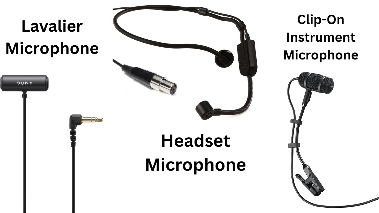 lavalier-and-headset-and-clipon-instrument-microphone