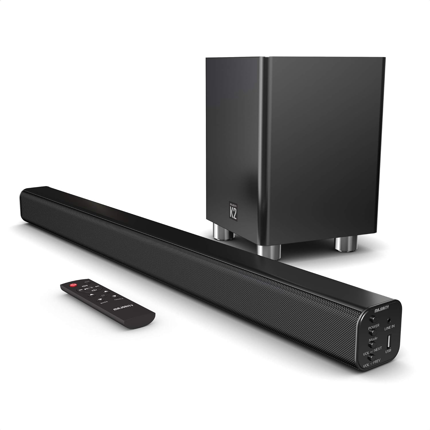 Majority K2 Sound Bar with Subwoofer
