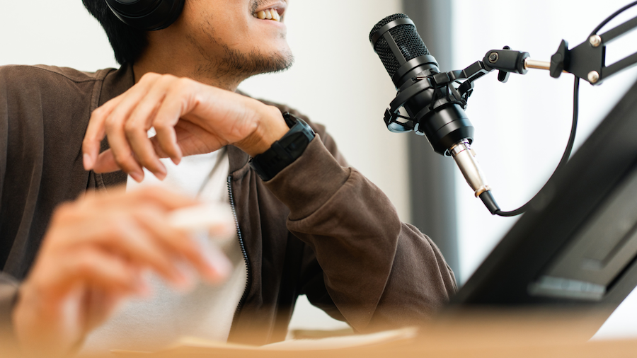 person-using-condenser-mic