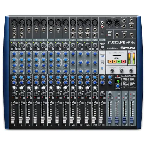 PreSonus StudioLive AR16c 18-Channel USB-C Hybrid Digital_Analog Performance Mixer