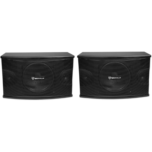 Rockville Pair KPS10 10_ 3-Way 1200 Watt Karaoke Speakers