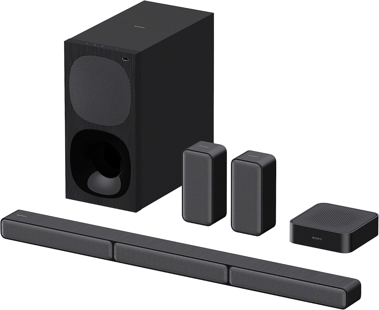 Sony HT-S40R 5.1 Channel Soundbar with Wired Subwoofer, Wireless Rear Speakers