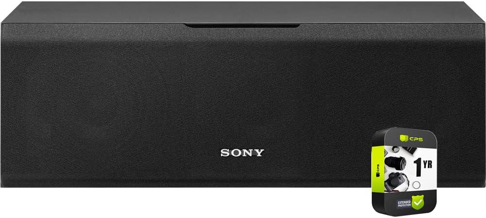 Sony SS-CS8 2-Way 3-Driver Bass Reflex Center Channel Speaker Bundle