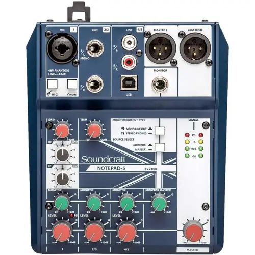 Soundcraft Notepad-5 Small Format Analog Mixer