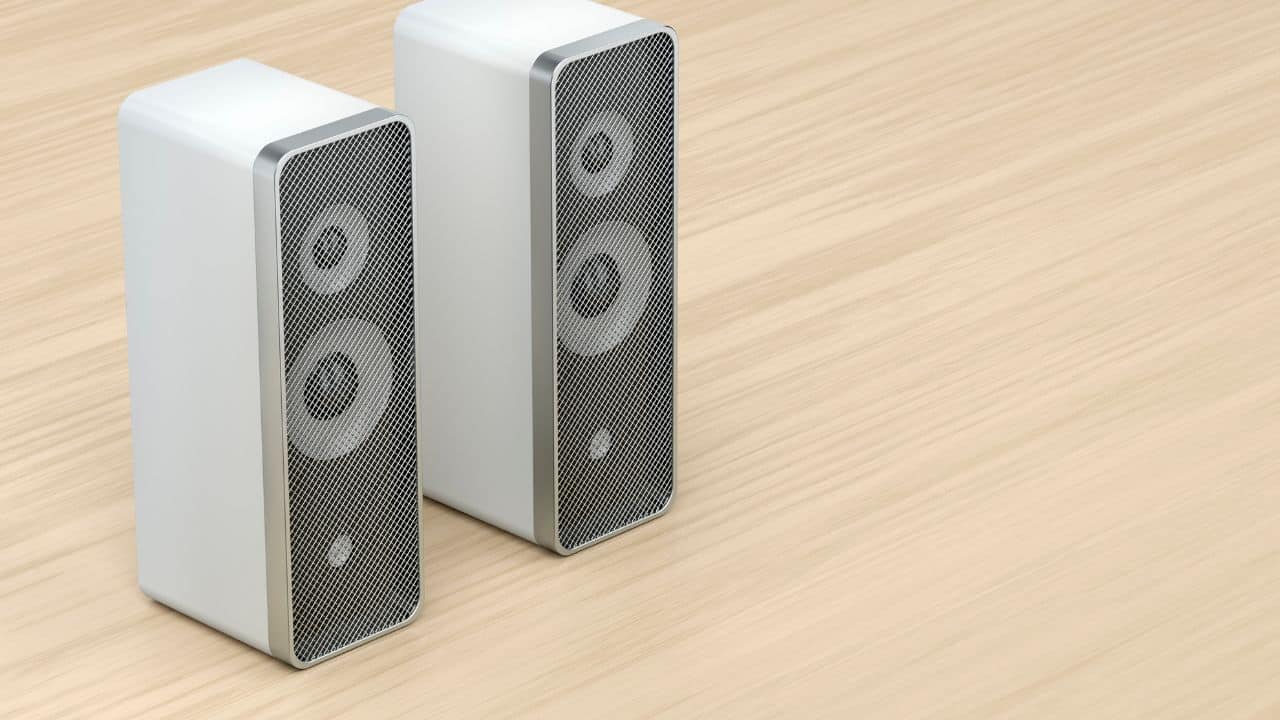 two-small-speakers