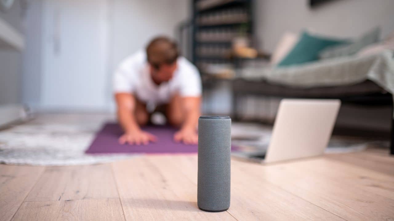 yoga-and-bluetooth-speaker