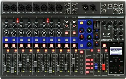 Zoom LiveTrak L-12 Digital Mixer and USB Audio Interface