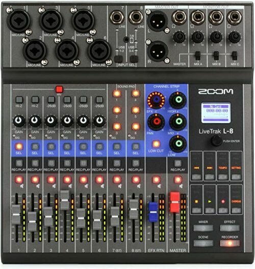 Zoom LiveTrak L-8 8-channel Digital Mixer