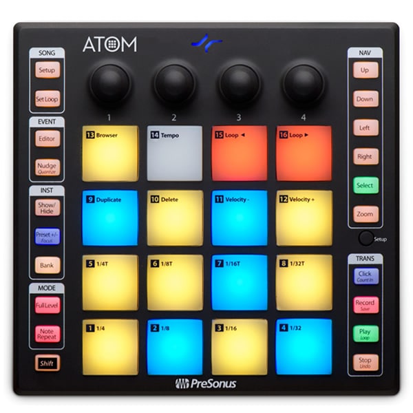 04_PreSonus_ATOM_Pad_Controller_Front_View