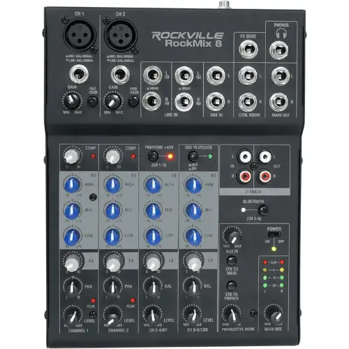 Rockville ROCKMIX 8 Channel Mixer
